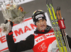 Overall leader Dario Cologna of Switzerland celebrates after men sprint race of Dobiacco-Toblach stage of Tour de Ski 2011. Sprint race of Tour de ski was held on Wednesday, 5th of January 2011 in Dobiacco-Toblach, Italy.
