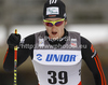 Andy Kuehne of Germany skiing during men 15km classic race of FIS cross country skiing World cup race in Rogla, Slovenia. Men 15km classic race of FIS cross country skiing World cup was held on Rogla, Slovenia, on Saturday, 17th of December 2011.
