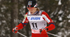 Astrid Uhrenholdt Jacobsen of Norway skiing during women 10km classic race of FIS cross country skiing World cup race in Rogla, Slovenia. Women 10km classic race of FIS cross country skiing World cup was held on Rogla, Slovenia, on Saturday, 17th of December 2011.
