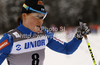 Aino-Kaisa Saarinen of Finland in finish of women 10km classic race of FIS cross country skiing World cup race in Rogla, Slovenia. Women 10km classic race of FIS cross country skiing World cup was held on Rogla, Slovenia, on Saturday, 17th of December 2011.
