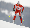 Marthe Kristoffersen of Norway skiing in qualifications for women sprint free style race of Tour de Ski race of FIS cross country skiing World cup race in Toblach-Dobbiaco, Italy. Women sprint race, stage 6 of Tour de Ski and FIS cross country skiing World cup was held on Toblach-Dobbiaco, Italy, on Wednesday, 4th of January 2012.
