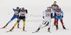 Tim Tscharnke of Germany (L) and Fredrik Jonsson of Sweden leading group in quarterfinals of men sprint free style race of Tour de Ski race of FIS cross country skiing World cup race in Toblach-Dobbiaco, Italy. Men sprint race, stage 6 of Tour de Ski and FIS cross country skiing World cup was held on Toblach-Dobbiaco, Italy, on Wednesday, 4th of January 2012.
