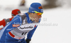 Ville Nousiainen of Finland skiing in finals of men sprint free style race of Tour de Ski race of FIS cross country skiing World cup race in Toblach-Dobbiaco, Italy. Men sprint race, stage 6 of Tour de Ski and FIS cross country skiing World cup was held on Toblach-Dobbiaco, Italy, on Wednesday, 4th of January 2012.
