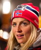 Therese Johaug (NOR) during the Pressconference of FIS World Cup of the Nordic Opening at the Mediacenter in Kuka, Finland on 2013/11/28.
