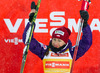 Winner Justyna Kowalczyk (POL) during the Ladies FIS Cross Country World Cup of the Nordic Opening at the Nordic Arena in Kuka, Finland on 2013/11/30.
