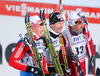 Eldar Roenning (NOR), Lukas Bauer (CZE), Dmitriy Japarov (RUS) / during the Mens FIS Cross Country World Cup of the Nordic Opening at the Nordic Arena in Kuka, Finland on 2013/11/30.
