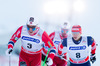 Paal Golberg (NOR), Alexander Bessmertnykh (RUS) during the Mens FIS Cross Country World Cup of the Nordic Opening at the Nordic Arena in Kuka, Finland on 2013/12/01.
