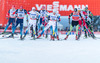 Alexander Legkov (RUS), Calle Halfvarsson (SWE), Marcus Hellner (SWE), Lukas Bauer (CZE), Chris Jespersen (NOR) during the Mens FIS Cross Country World Cup of the Nordic Opening at the Nordic Arena in Kuka, Finland on 2013/12/01.
