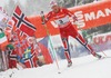 Jespersen Chris (NOR)during the Men 9 km Pursuit Cross Country of the FIS Tour de Ski 2014 at the Cross Country Stadium, Lago di Tesero, Italy on 2014/01/05.
