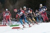 Belov Evgeny (Rus), Tscharnke Tim (Ger) and Sundby Martin Johnsrud (Nor) during the Men 15 km Cross Country of the FIS Tour de Ski 2015 at the Cross Country Stadium, Lago di Tesero, Italy on 2015/01/10.
