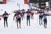 Belov Evgeny (Rus), Tscharnke Tim (Ger) during the Men 15 km Cross Country of the FIS Tour de Ski 2015 at the Cross Country Stadium, Lago di Tesero, Italy on 2015/01/10.

