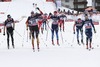 Belov Evgeny (Rus), Tscharnke Tim (Ger) during the Men 15 km Cross Country of the FIS Tour de Ski 2015 at the Cross Country Stadium, Lago di Tesero, Italy on 2015/01/10.
