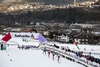 Leading Group during the Ladies 5 km Cross Country of the FIS Tour de Ski 2014 at the Cross Country Stadium, Lago di Tesero, Italy on 2015/01/10. <br> 
