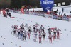 Start during the Ladies 5 km Cross Country of the FIS Tour de Ski 2014 at the Cross Country Stadium, Lago di Tesero, Italy on 2015/01/10. <br> 
