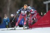 JOHAUG Therese (NOR) and WENG Heidi (NOR) during the Women Mountain Pursuit Cross Country Race of the FIS Tour de Ski 2014 at the Alpe Cermis in Val di Fiemme, Italy on 2015/01/11.
