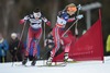 JOHAUG Therese (NOR) and WENG Heidi (NOR) during the Women Mountain Pursuit Cross Country Race of the FIS Tour de Ski 2014 at the Alpe Cermis in Val di Fiemme, Italy on 2015/01/11.
