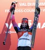 Marit Bjoergen (NOR) during the Women  Mountain Pursuit Cross Country Race Podium of the FIS Tour de Ski 2014 at the Alpe Cermis in Val di Fiemme, Italy on 2015/01/11.

