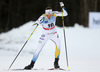 Linn Soemskar of Sweden skiing during qualification for women sprint race of Viessmann FIS Cross country skiing World cup in Planica, Slovenia. Women sprint race of Viessmann FIS Cross country skiing World cup was held on Saturday, 16th of January 2016 in Planica, Slovenia.
