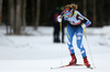 Mona-Liisa Nousiainen of Finland skiing during qualification for women sprint race of Viessmann FIS Cross country skiing World cup in Planica, Slovenia. Women sprint race of Viessmann FIS Cross country skiing World cup was held on Saturday, 16th of January 2016 in Planica, Slovenia.
