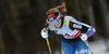 Mona-Liisa Nousiainen of Finland skiing during qualification for women sprint race of Viessmann FIS Cross country skiing World cup in Planica, Slovenia. Women sprint race of Viessmann FIS Cross country skiing World cup was held on Saturday, 16th of January 2016 in Planica, Slovenia.
