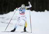 Maja Dahlqvist of Sweden skiing during qualification for women sprint race of Viessmann FIS Cross country skiing World cup in Planica, Slovenia. Women sprint race of Viessmann FIS Cross country skiing World cup was held on Saturday, 16th of January 2016 in Planica, Slovenia.

