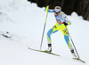Anamarija Lampic of Slovenia skiing during qualification for women sprint race of Viessmann FIS Cross country skiing World cup in Planica, Slovenia. Women sprint race of Viessmann FIS Cross country skiing World cup was held on Saturday, 16th of January 2016 in Planica, Slovenia.

