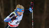 Andrea Julin of Finland skiing during qualification for women sprint race of Viessmann FIS Cross country skiing World cup in Planica, Slovenia. Women sprint race of Viessmann FIS Cross country skiing World cup was held on Saturday, 16th of January 2016 in Planica, Slovenia.
