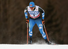 Martti Jylhae of Finland skiing during qualification for men sprint race of Viessmann FIS Cross country skiing World cup in Planica, Slovenia. Men sprint race of Viessmann FIS Cross country skiing World cup was held on Saturday, 16th of January 2016 in Planica, Slovenia.
