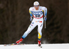 Erik Silfver of Sweden skiing during qualification for men sprint race of Viessmann FIS Cross country skiing World cup in Planica, Slovenia. Men sprint race of Viessmann FIS Cross country skiing World cup was held on Saturday, 16th of January 2016 in Planica, Slovenia.
