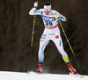 Anton Lindblad of Sweden skiing during qualification for men sprint race of Viessmann FIS Cross country skiing World cup in Planica, Slovenia. Men sprint race of Viessmann FIS Cross country skiing World cup was held on Saturday, 16th of January 2016 in Planica, Slovenia.

