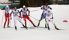 Teodor Peterson of Sweden skiing during finals of the men sprint race of Viessmann FIS Cross country skiing World cup in Planica, Slovenia. Men sprint race of Viessmann FIS Cross country skiing World cup was held on Saturday, 16th of January 2016 in Planica, Slovenia.
