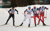 Joeri Kindschi of Switzerland skiing during finals of the men sprint race of Viessmann FIS Cross country skiing World cup in Planica, Slovenia. Men sprint race of Viessmann FIS Cross country skiing World cup was held on Saturday, 16th of January 2016 in Planica, Slovenia.
