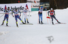 Winner Federico Pellegrino of Italy (R) skiing during quarter finals of the men sprint race of Viessmann FIS Cross country skiing World cup in Planica, Slovenia. Men sprint race of Viessmann FIS Cross country skiing World cup was held on Saturday, 16th of January 2016 in Planica, Slovenia.
