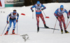 Joni Maki of Finland skiing during finals of the men sprint race of Viessmann FIS Cross country skiing World cup in Planica, Slovenia. Men sprint race of Viessmann FIS Cross country skiing World cup was held on Saturday, 16th of January 2016 in Planica, Slovenia.
