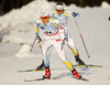 Hanna Falk of Sweden skiing during finals of the women sprint race of Viessmann FIS Cross country skiing World cup in Planica, Slovenia. Women sprint race of Viessmann FIS Cross country skiing World cup was held on Saturday, 16th of January 2016 in Planica, Slovenia.
