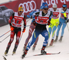 Juho Mikkonen of Finland skiing during semi-finals of the men team sprint race of Viessmann FIS Cross country skiing World cup in Planica, Slovenia. Men team sprint race of Viessmann FIS Cross country skiing World cup was held on Sunday, 17th of January 2016 in Planica, Slovenia.
