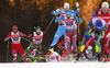 Thomas Bing of Germany skiing during semi-finals of the men team sprint race of Viessmann FIS Cross country skiing World cup in Planica, Slovenia. Men team sprint race of Viessmann FIS Cross country skiing World cup was held on Sunday, 17th of January 2016 in Planica, Slovenia.

