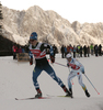 Joni Maki of Finland skiing during semi-finals of the men team sprint race of Viessmann FIS Cross country skiing World cup in Planica, Slovenia. Men team sprint race of Viessmann FIS Cross country skiing World cup was held on Sunday, 17th of January 2016 in Planica, Slovenia.
