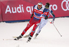 Paal Golberg of Norway skiing during semi-finals of the men team sprint race of Viessmann FIS Cross country skiing World cup in Planica, Slovenia. Men team sprint race of Viessmann FIS Cross country skiing World cup was held on Sunday, 17th of January 2016 in Planica, Slovenia.
