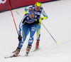 Andrea Julin of Finland skiing during semi-finals of the women team sprint race of Viessmann FIS Cross country skiing World cup in Planica, Slovenia. Women team sprint race of Viessmann FIS Cross country skiing World cup was held on Sunday, 17th of January 2016 in Planica, Slovenia.
