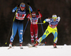 Ida Ingemarsdotter of Sweden skiing during semi-finals of the women team sprint race of Viessmann FIS Cross country skiing World cup in Planica, Slovenia. Women team sprint race of Viessmann FIS Cross country skiing World cup was held on Sunday, 17th of January 2016 in Planica, Slovenia.

