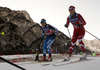 Katri Lylynpera of Finland skiing during semi-finals of the women team sprint race of Viessmann FIS Cross country skiing World cup in Planica, Slovenia. Women team sprint race of Viessmann FIS Cross country skiing World cup was held on Sunday, 17th of January 2016 in Planica, Slovenia.
