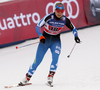 Leena Nurmi of Finland skiing during semi-finals of the women team sprint race of Viessmann FIS Cross country skiing World cup in Planica, Slovenia. Women team sprint race of Viessmann FIS Cross country skiing World cup was held on Sunday, 17th of January 2016 in Planica, Slovenia.
