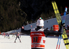 Dietmar Noeckler of Italy and Federico Pellegrino of Italy celebrate their won in the men team sprint race of Viessmann FIS Cross country skiing World cup in Planica, Slovenia. Men team sprint race of Viessmann FIS Cross country skiing World cup was held on Sunday, 17th of January 2016 in Planica, Slovenia.
