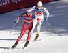 Stina Nilsson of Sweden skiing during semi-finals of the women team sprint race of Viessmann FIS Cross country skiing World cup in Planica, Slovenia. Women team sprint race of Viessmann FIS Cross country skiing World cup was held on Sunday, 17th of January 2016 in Planica, Slovenia.
