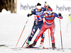 Heidi Weng of Norway skiing during finals of the women team sprint race of Viessmann FIS Cross country skiing World cup in Planica, Slovenia. Women team sprint race of Viessmann FIS Cross country skiing World cup was held on Sunday, 17th of January 2016 in Planica, Slovenia.
