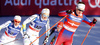 Stina Nilsson of Sweden (M) between Astrid Uhrenholdt Jacobsen of Norway (R) and Hanna Falk of Sweden (L) skiing during finals of the women team sprint race of Viessmann FIS Cross country skiing World cup in Planica, Slovenia. Women team sprint race of Viessmann FIS Cross country skiing World cup was held on Sunday, 17th of January 2016 in Planica, Slovenia.
