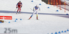Stina Nilsson of Sweden outsprints Astrid Uhrenholdt Jacobsen of Norway in finals of the women team sprint race of Viessmann FIS Cross country skiing World cup in Planica, Slovenia. Women team sprint race of Viessmann FIS Cross country skiing World cup was held on Sunday, 17th of January 2016 in Planica, Slovenia.
