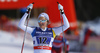 Stina Nilsson of Sweden celebrates victory crossing the finish line in the finals of the women team sprint race of Viessmann FIS Cross country skiing World cup in Planica, Slovenia. Women team sprint race of Viessmann FIS Cross country skiing World cup was held on Sunday, 17th of January 2016 in Planica, Slovenia.
