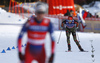 Hanna Kolb of Germany crossing the finish line as third in the finals of the women team sprint race of Viessmann FIS Cross country skiing World cup in Planica, Slovenia. Women team sprint race of Viessmann FIS Cross country skiing World cup was held on Sunday, 17th of January 2016 in Planica, Slovenia.
